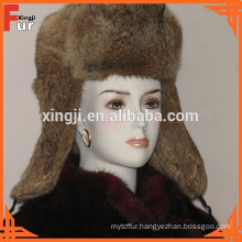 Russian Style Rabbit Fur Real Fur Hat